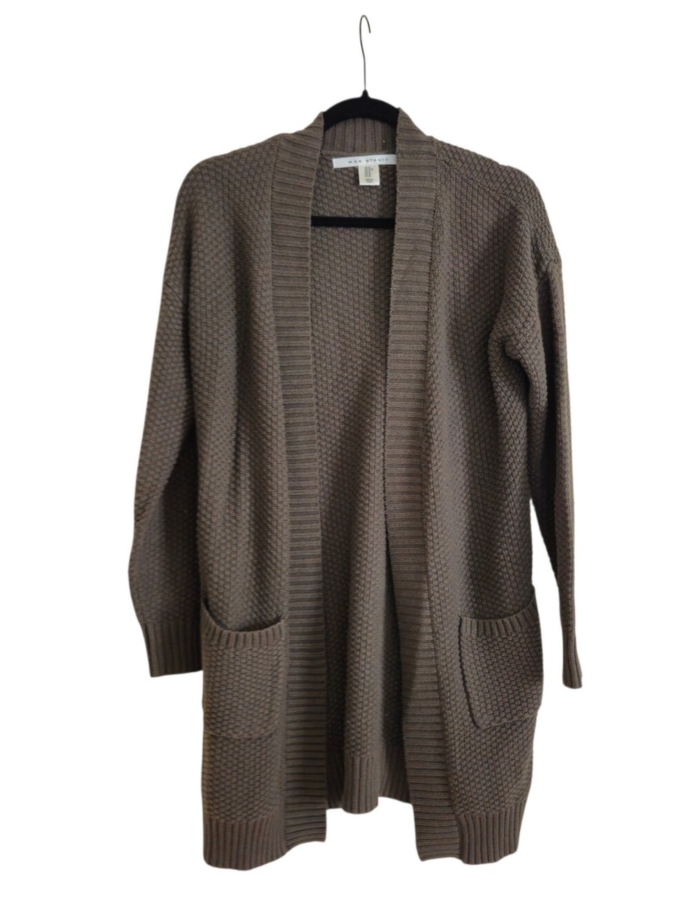 MAX STUDIO WOMEN'S ARMY GREEN CARDIGAN SWESTER Size M